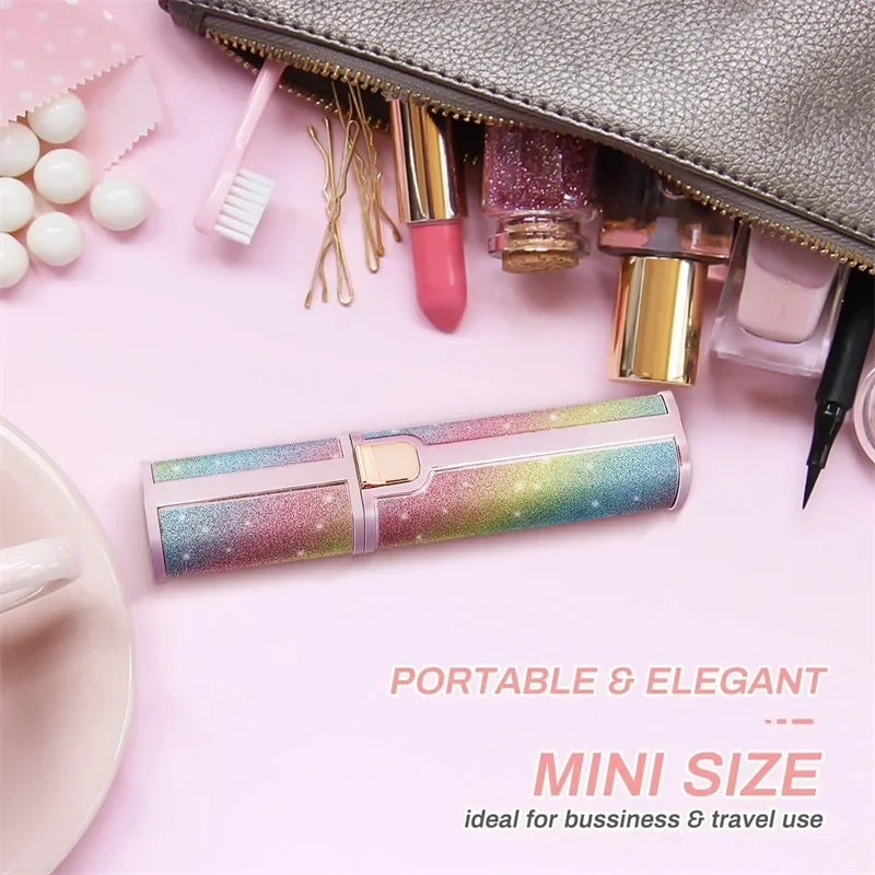 2-in-1 Electric Eyebrow Trimmer & Shaver – Flawless Hair Remover for Women | Painless, Rechargeable Facial Hair Removal Device