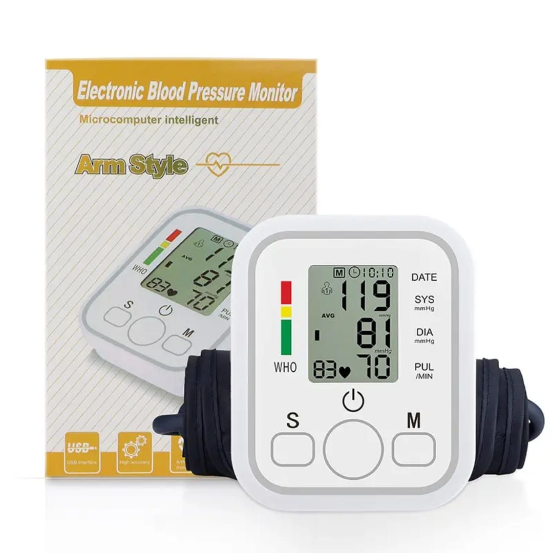 Different language Voice Digital Upper Arm Tonometer Medical Blood Pressure Monitor Tensiometers Meter Cuff