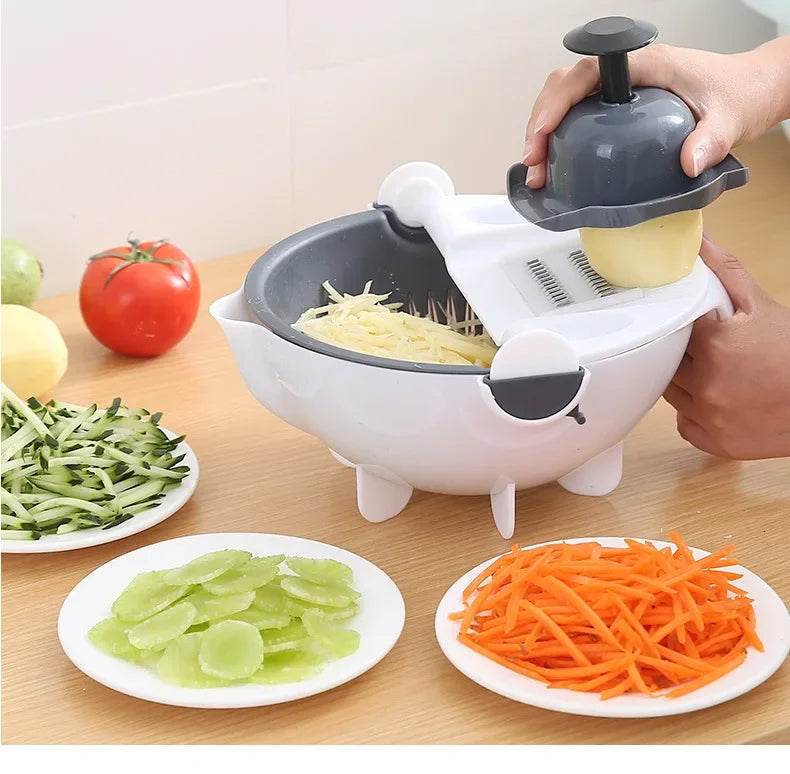 Chopper Multi-function 9 in 1 Slicer Vegetable Potato Carrot Onion Grater With Strainer Vegetable Cutter Kitchen OK 1088