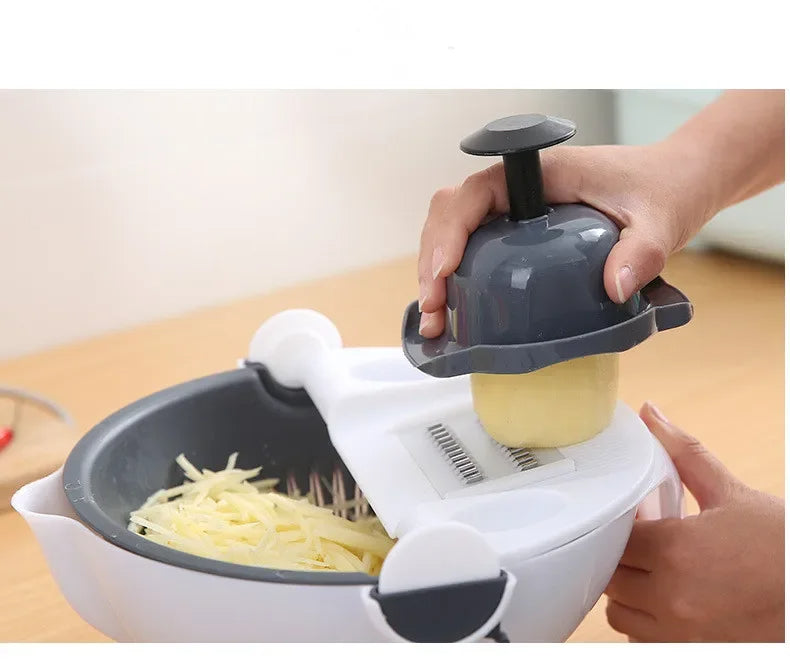 Chopper Multi-function 9 in 1 Slicer Vegetable Potato Carrot Onion Grater With Strainer Vegetable Cutter Kitchen OK 1088