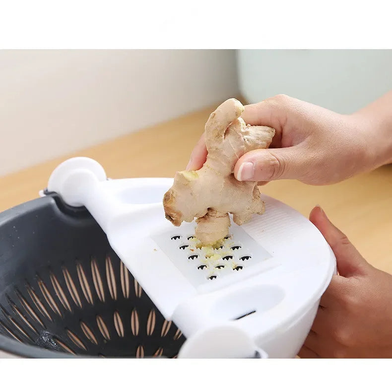Chopper Multi-function 9 in 1 Slicer Vegetable Potato Carrot Onion Grater With Strainer Vegetable Cutter Kitchen OK 1088