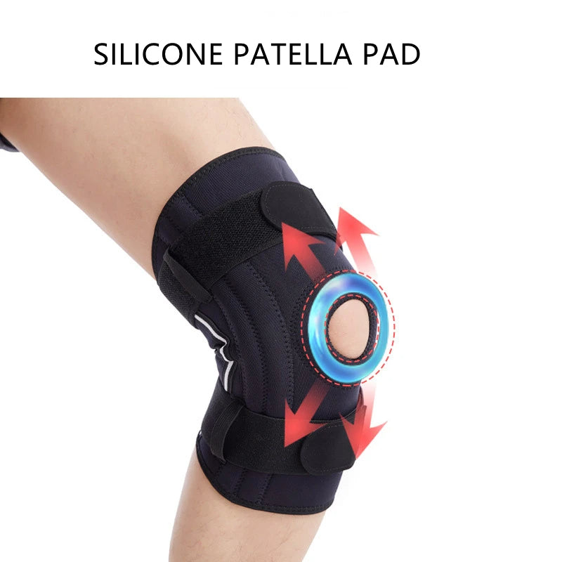 1pc Gym Knee Pad Support Brace Sleeve Relieve Patella Knee Arthritis Meniscus Tear Knee Strap Stabilizer Protector Kneepad Guard