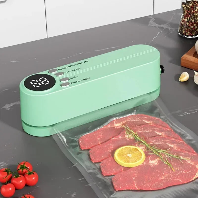 3-in-1 Mini Automatic Vacuum Sealing Machine Wireless Electric Vacuum Storage Bag Pump Portable Vacuum Sealant Packaging Machine