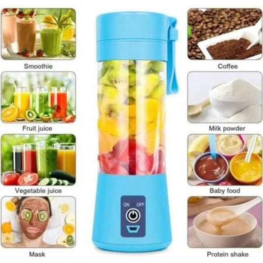 Rechargeable Portable Smoothies Blender - Mini Personal Juicer for Shakes and Smoothies, USB Charging, Cordless Travel Blender B
