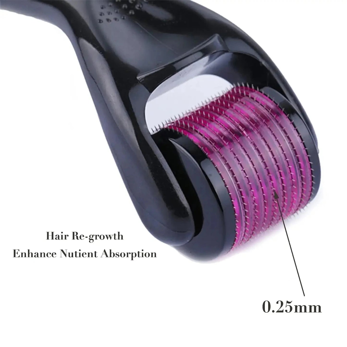 540 Needles For Facial Body Hair Growth Derma Roller for Skin Beard 0.2mm 0.25mm 0.3mm Needle Micro Face Roll Tool
