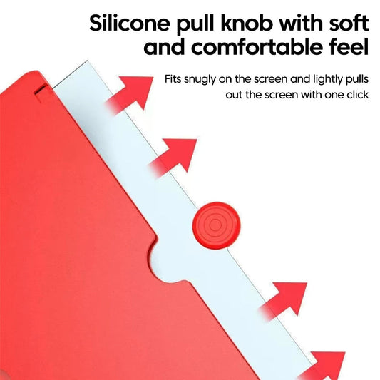 HD Portable Phone Screen Amplifier - 6.5" Pull-Out Fresnel Lens Anti-Blue Light Foldable Stand for Eye Protection