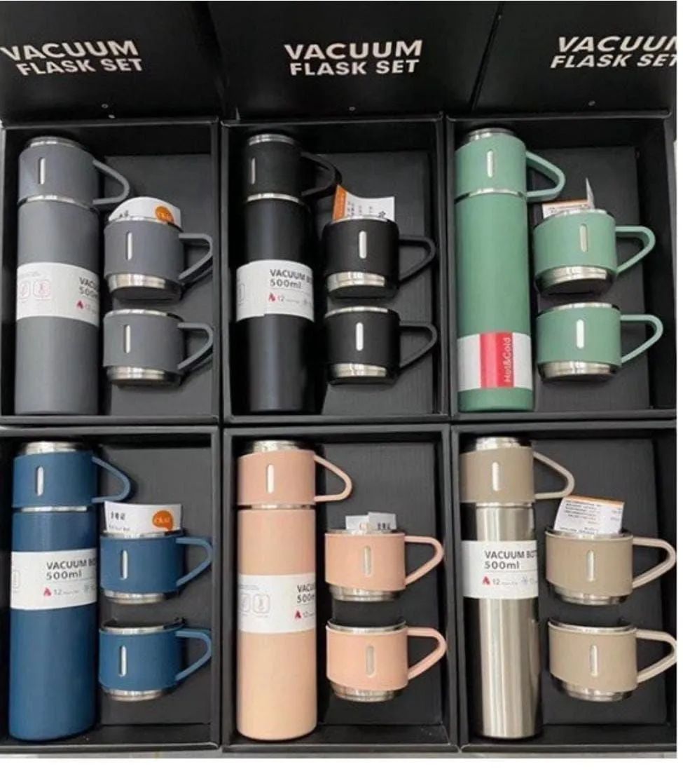 Stainless Steel Vacuum Insulated Bottle, Portable Bottle, Office Gift Set, Business Style Coffee Mug, Thermal Mug, 500ml, 304