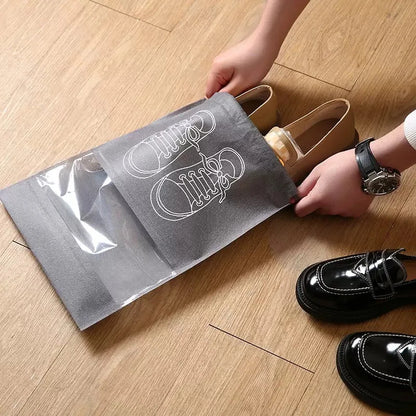 Shoes Storage Organizer Bags Non-Woven Shoe Dust Bags Portable Travel Shoe Bag Shoes Storage Packing Pouch Organizers