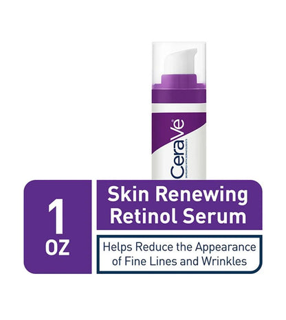 CeraVe Skin Renewing Retinol Serum is formulated with ingredients like hyaluronic acid for extra hydration, niacinamide to soothe, and three essential ceramides that work together to lock in moisture and help restore your skin’s protective barrier.