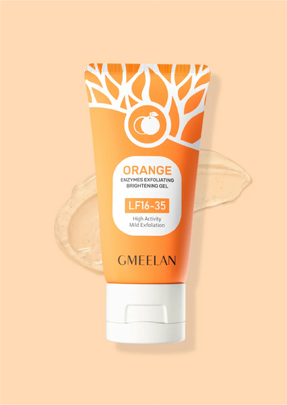 Orange Enzymes Exfoliating Brightening gel, Orange Whitening Face Scrub, Nourishing & Moisturizing, Smoothing Tighten Pores
