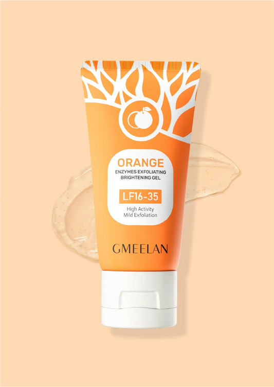 Orange Enzymes Exfoliating Brightening gel, Orange Whitening Face Scrub, Nourishing & Moisturizing, Smoothing Tighten Pores