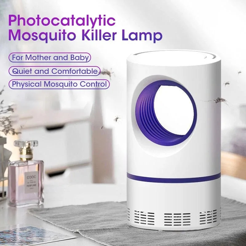 Mosquito Killer Lamp Electric Shocker Round – Powerful 360° UV Light Insect Trap for Home, Room & Outdoor Use | Safe, Silent & Eco-Friendly Bug Zapper