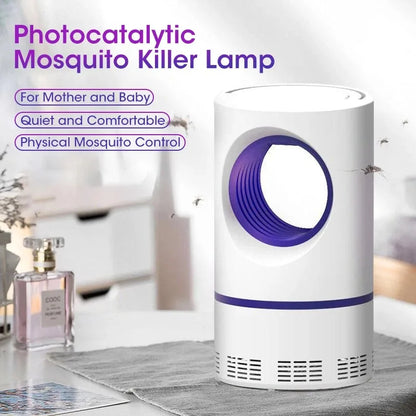 Mosquito Killer Lamp Electric Shocker Round – Powerful 360° UV Light Insect Trap for Home, Room & Outdoor Use | Safe, Silent & Eco-Friendly Bug Zapper