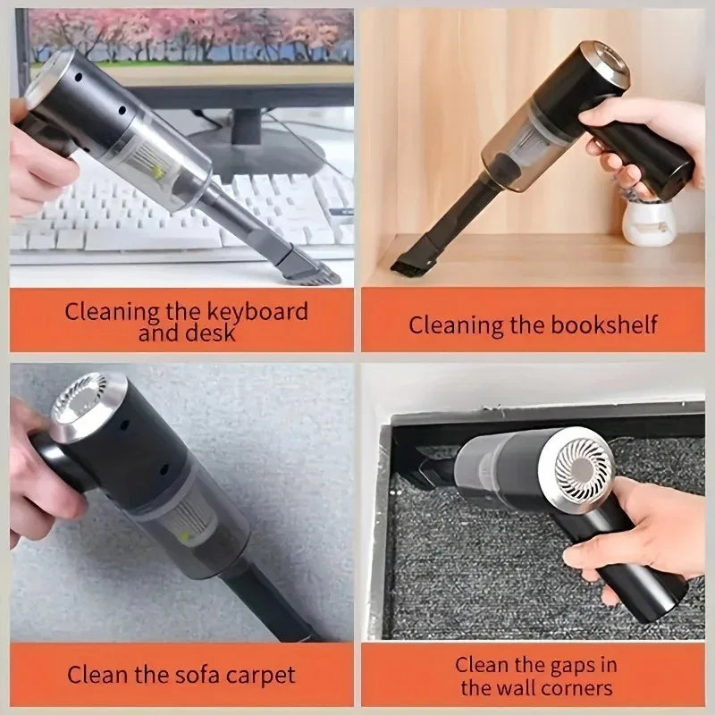 3-in-1 Portable Wireless Vacuum Cleaner AS 228 – Handheld, Powerful Suction for Car, Home, Office & Everyday Quick Cleaning