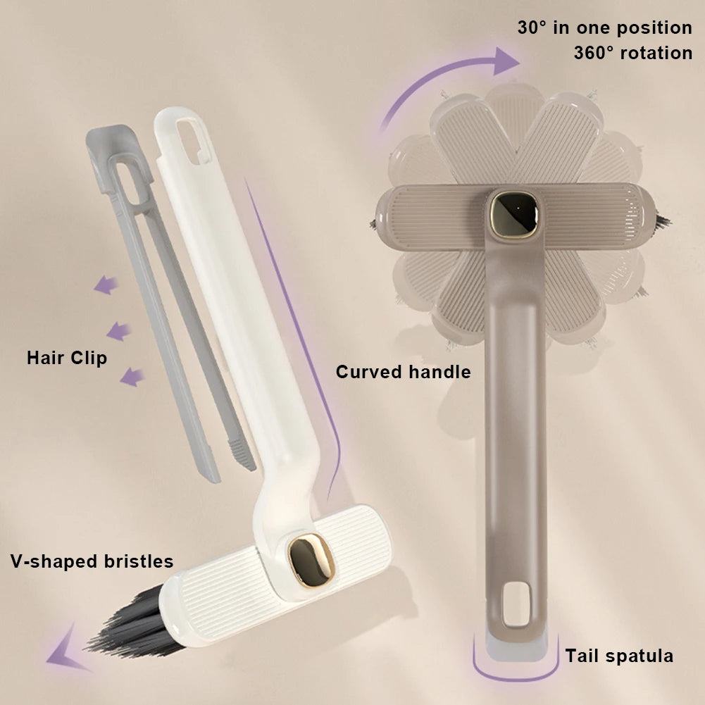 Multipurpose Bathroom Tile Floor Gap Cleaning Brush Rotating Crevice Brushes With Dead End Strong Bristles