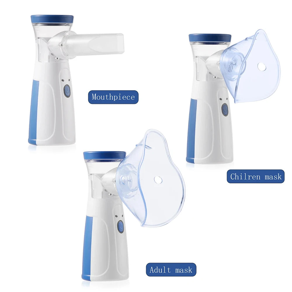 Portable Mesh Nebulizer – Quiet, Low-Power, Cell-Operated Personal Respiratory Inhaler