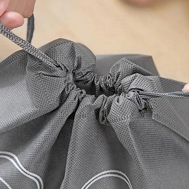 Shoes Storage Organizer Bags Non-Woven Shoe Dust Bags Portable Travel Shoe Bag Shoes Storage Packing Pouch Organizers