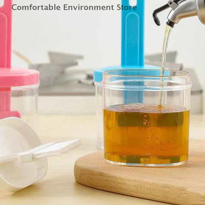 Oil Bottle with Silicone Brush – Durable Kitchen Tool for Easy Cooking and Baking Use.( Random Color)