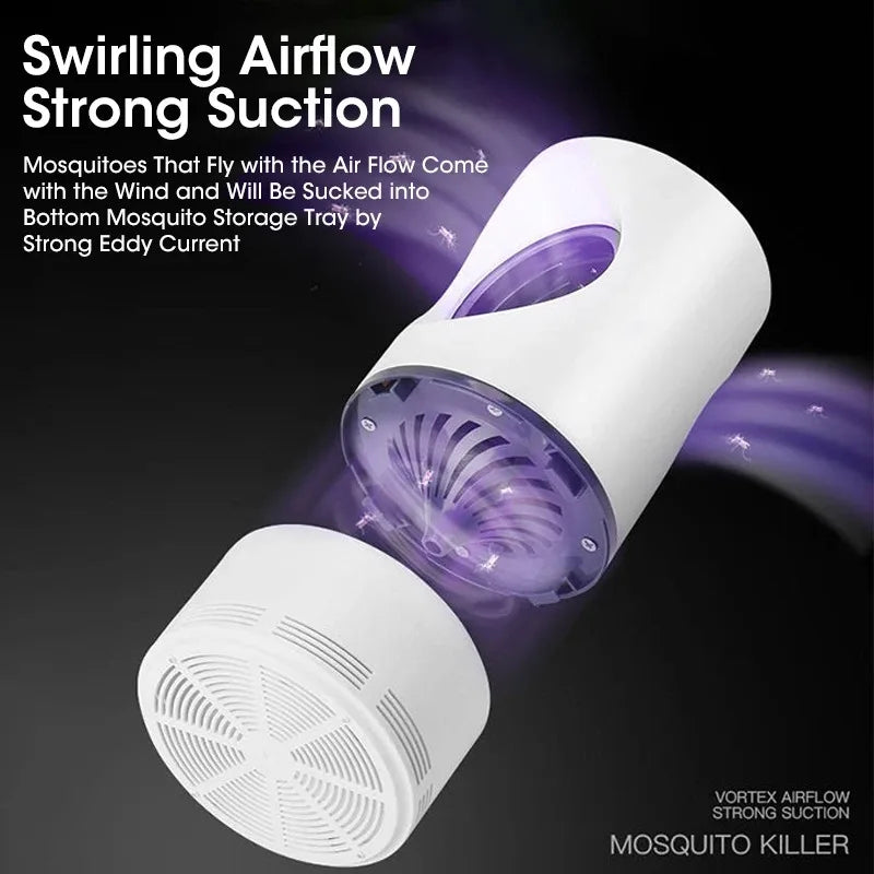 Mosquito Killer Lamp Electric Shocker Round – Powerful 360° UV Light Insect Trap for Home, Room & Outdoor Use | Safe, Silent & Eco-Friendly Bug Zapper