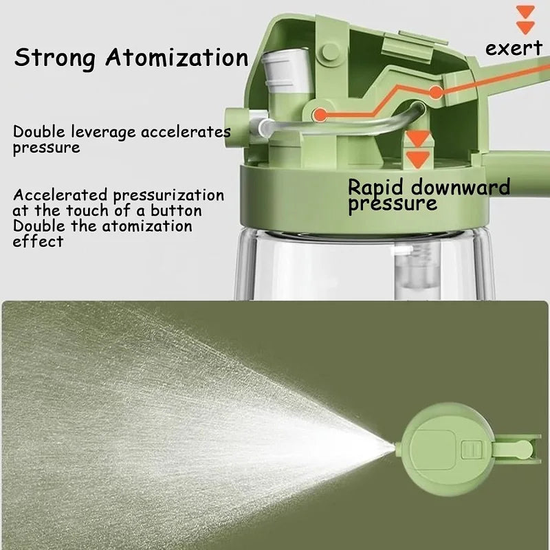 2 in 1 Glass Oil Sprayer and Dispenser, Sprayable and Pourable Oil Bottle 500 ml Random color