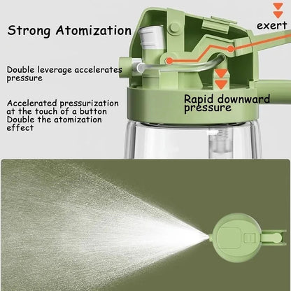 2 in 1 Glass Oil Sprayer and Dispenser, Sprayable and Pourable Oil Bottle 500 ml Random color