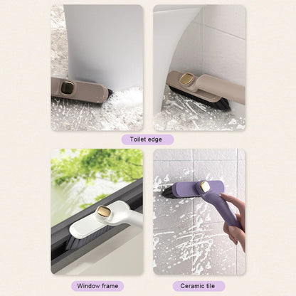 Multipurpose Bathroom Tile Floor Gap Cleaning Brush Rotating Crevice Brushes With Dead End Strong Bristles