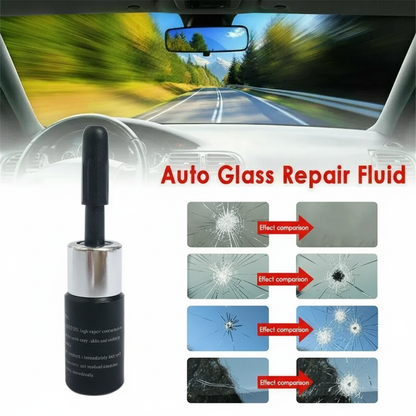 Glass Crack Nano Repair Fluid For Car Windshield Smooth Application Compact Design Perfect Choice For Vehicle Care - 3ML