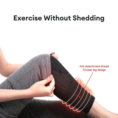 Unisex Women Men’s Cashmere Wool Knee Brace Pads | Winter Warm Thermal Knee Warmers Velvet Knee Protector (Random Color)