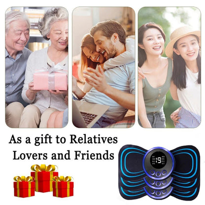 EMS Mini Electric Neck Back Body Massager Cervical Electric Neck Back Massager Muscle Therapy Pressure Pain