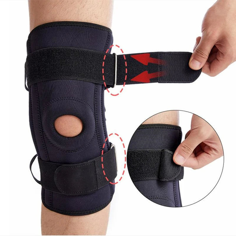1pc Gym Knee Pad Support Brace Sleeve Relieve Patella Knee Arthritis Meniscus Tear Knee Strap Stabilizer Protector Kneepad Guard