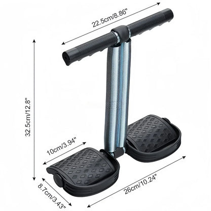 Elastic Sit Up Pull Rope Pedal Resistance Band Powerful Spring Drawstring Tummy Trimmer Equipment for Home Gym Bodybuilding