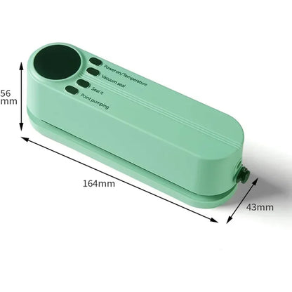 3-in-1 Mini Automatic Vacuum Sealing Machine Wireless Electric Vacuum Storage Bag Pump Portable Vacuum Sealant Packaging Machine