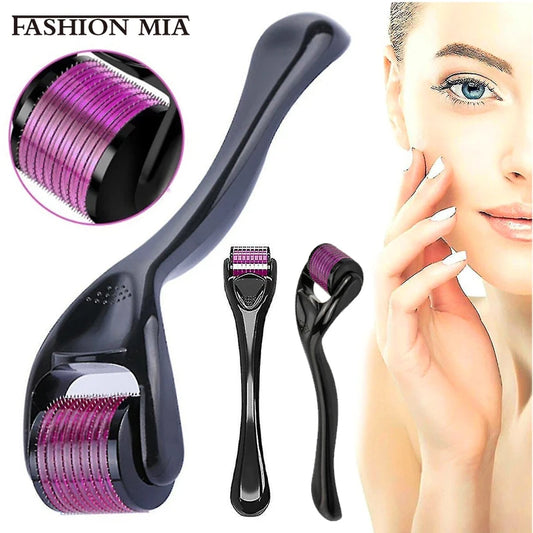 540 Needles For Facial Body Hair Growth Derma Roller for Skin Beard 0.2mm 0.25mm 0.3mm Needle Micro Face Roll Tool