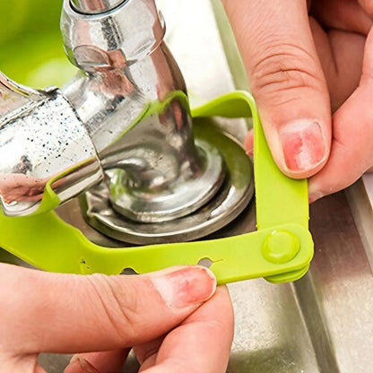 Home Kitchen Bathroom Sink Sponge Hanging PVC Shelving Rack Drain Faucet Storage Pail Shelves Tools Holder