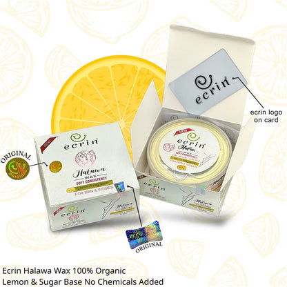 Ecrin Organic Halawa Wax - 100% Lemon & Sugar Base