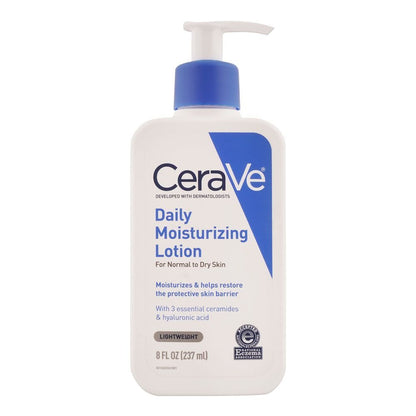 Cerave Daily Moisturizing Lotion 237ml For All Skin Types With Long-Lasting Moisture And Lightweight Formula