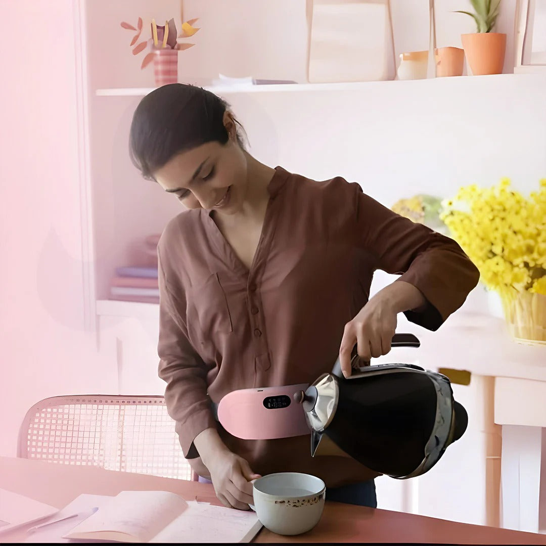 Portable Cordless Massage Belt Fast Heating Menstrual Heating Pad and Waist Wrap for Women Digital for Periods