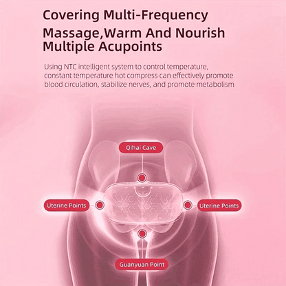 Portable Cordless Massage Belt Fast Heating Menstrual Heating Pad and Waist Wrap for Women Digital for Periods