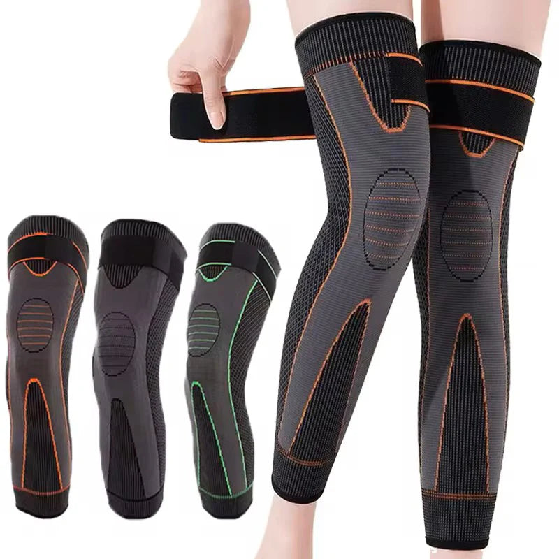 1 Piece Adjustable Compression Knee Support Brace | Breathable Elastic Knee Pad With Strap For Pain Relief, Sports Protection, And Joint Support